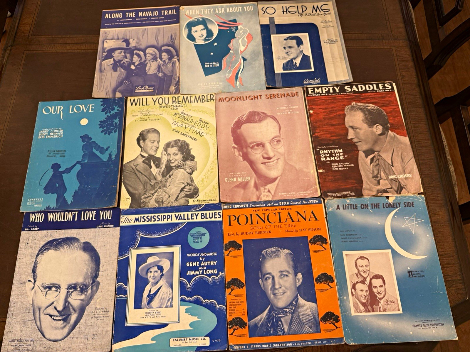 Vintage 1930s–1940s Sheet Music Lot – Big Band, Blues, Movie Songs & Artist Cove Vintage 1930s–1940s Sheet Music Lot – Big Band, Blues, Movie Songs & Artist Cove