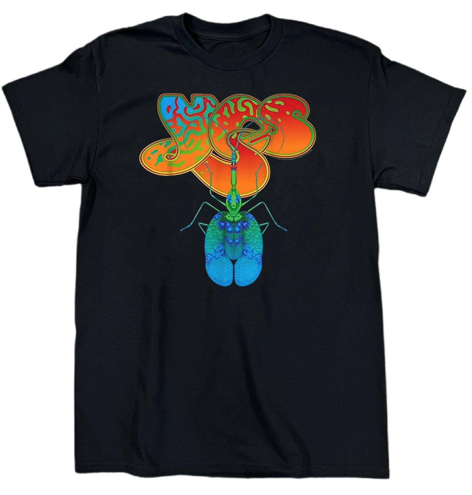 New Rare Yes Band Album T Shirt All Size Cotton Black JU152