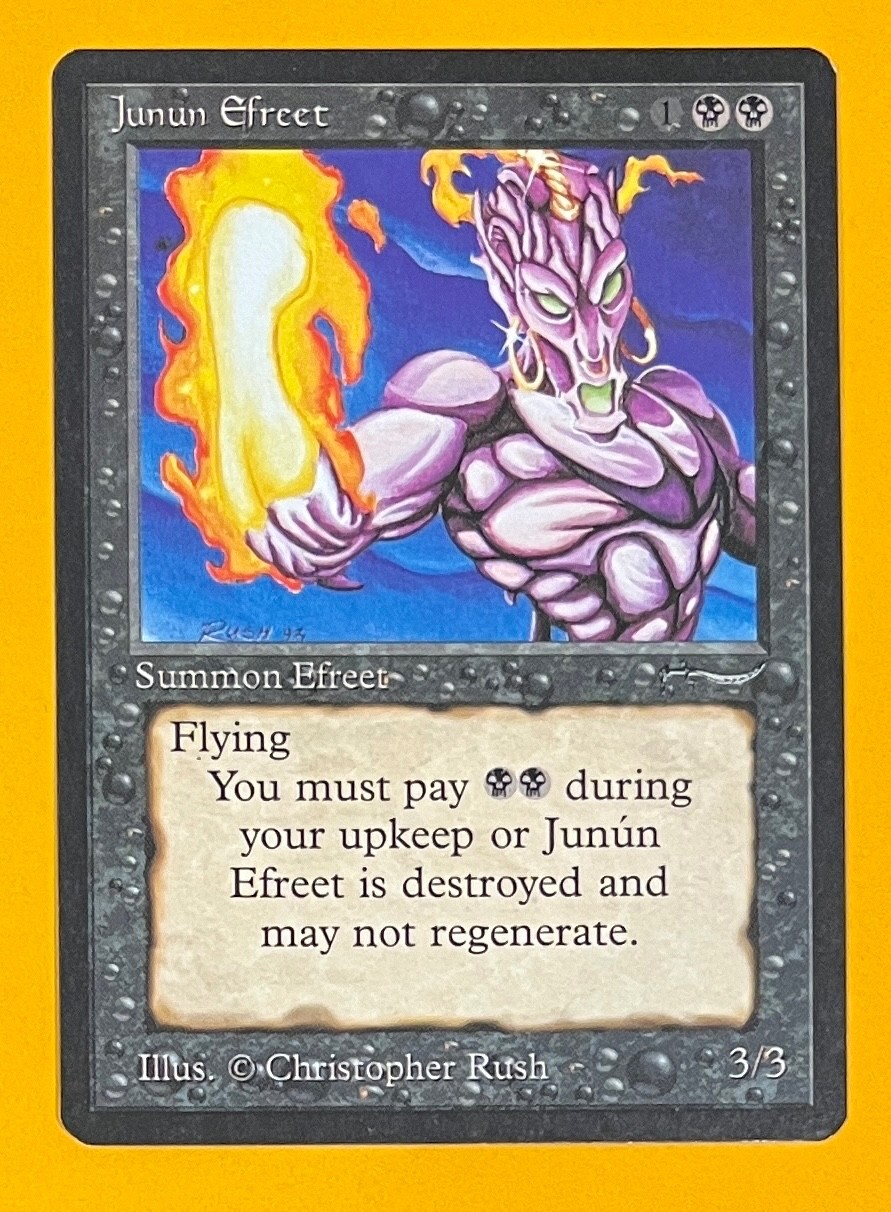 MTG JUNUM EFREET Arabian Nights (OldManMTG 014-215)