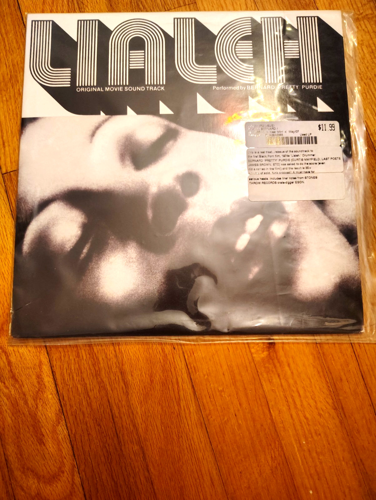BERNARD PRETTY PURDIE LIALEH SOUNDTRACK REISSUE LP; VINYL; VG+ BERNARD PRETTY PURDIE LIALEH SOUNDTRACK REISSUE LP; VINYL; VG+