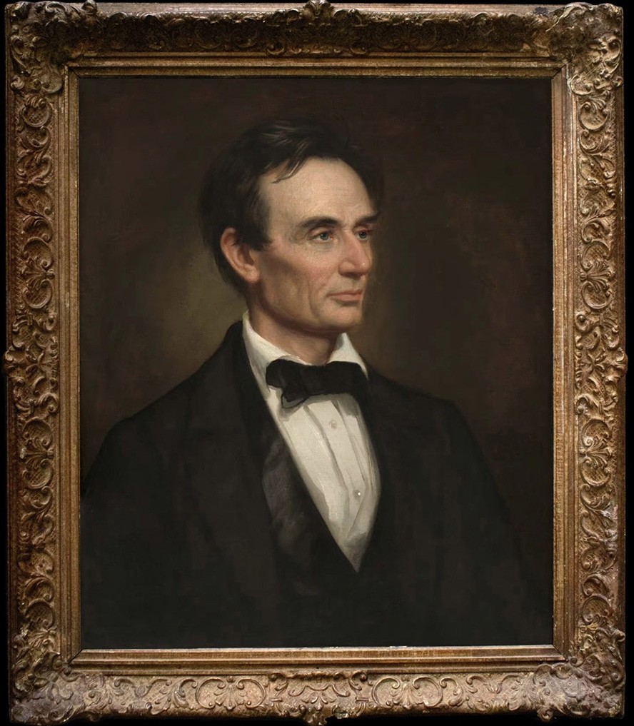 Hand Painted Oil Painting Old Master-Art Antique style portrait Lincoln Canvas Hand Painted Oil Painting Old Master-Art Antique style portrait Lincoln Canvas