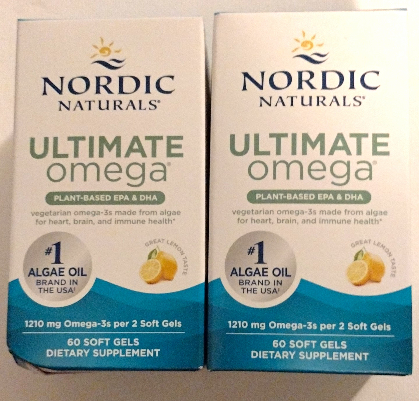 Nordic Naturals Ultimate Omega Plant-Based EPA DHA Lemon 60 Softgels 01/28 Nordic Naturals Ultimate Omega Plant-Based EPA DHA Lemon 60 Softgels 01/28