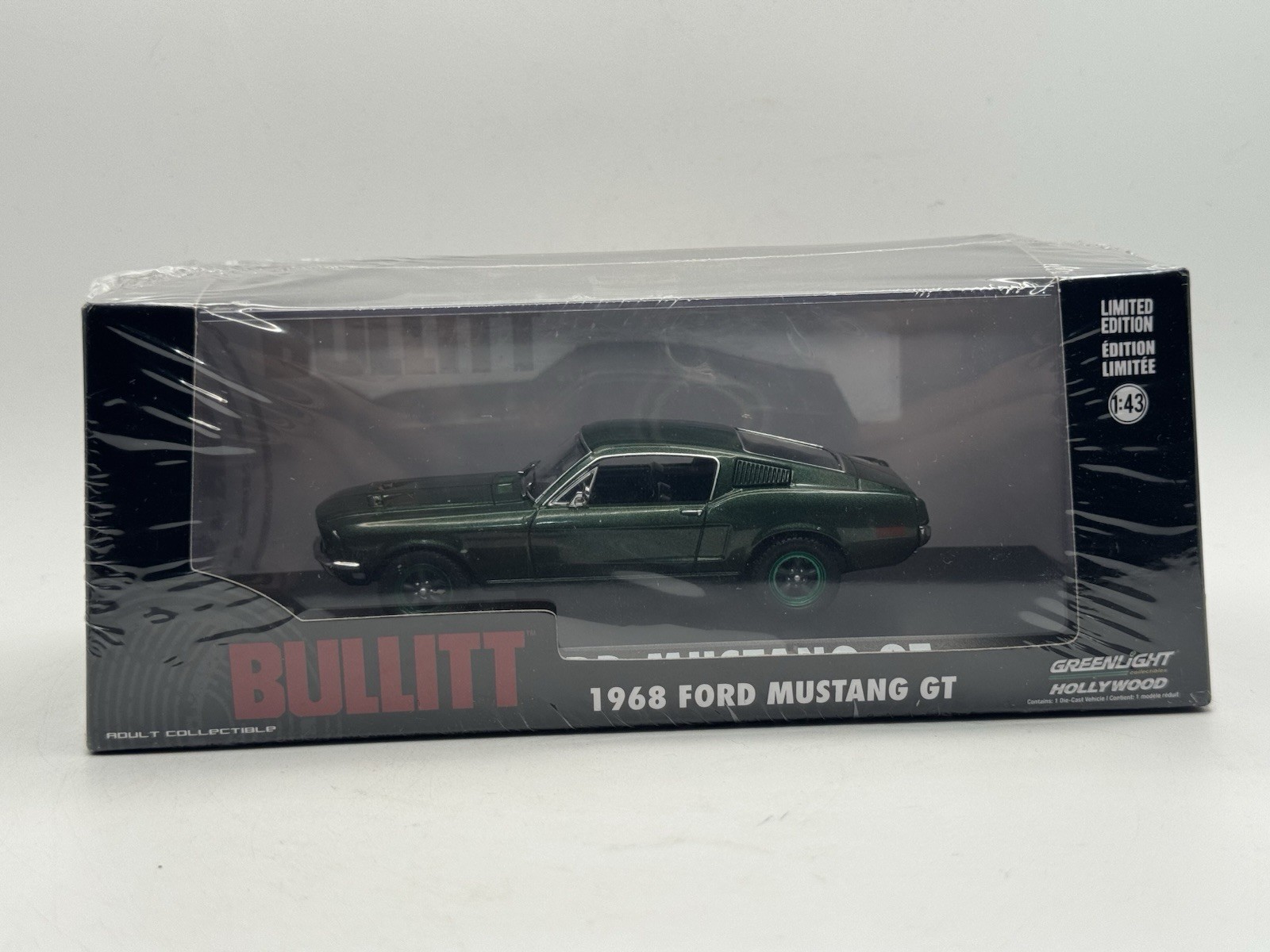 GreenLight Limited Edition BULLITT 1968 Ford Mustang GT - 1:43 Diecast CHASE