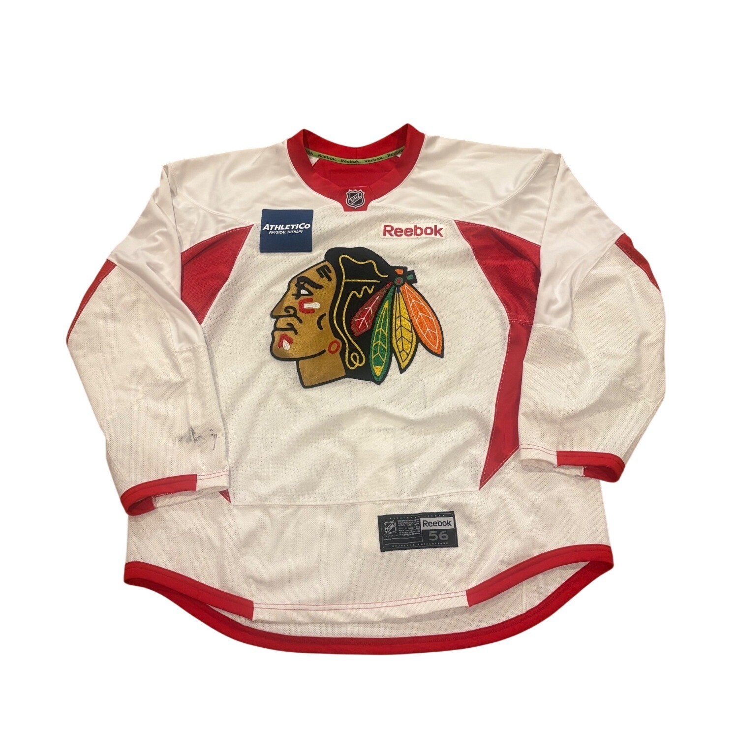Reebok Chicago Blackhawks David Rundblad #5 NHL Practice Worn Hockey Jersey 56 Reebok Chicago Blackhawks David Rundblad #5 NHL Practice Worn Hockey Jersey 56