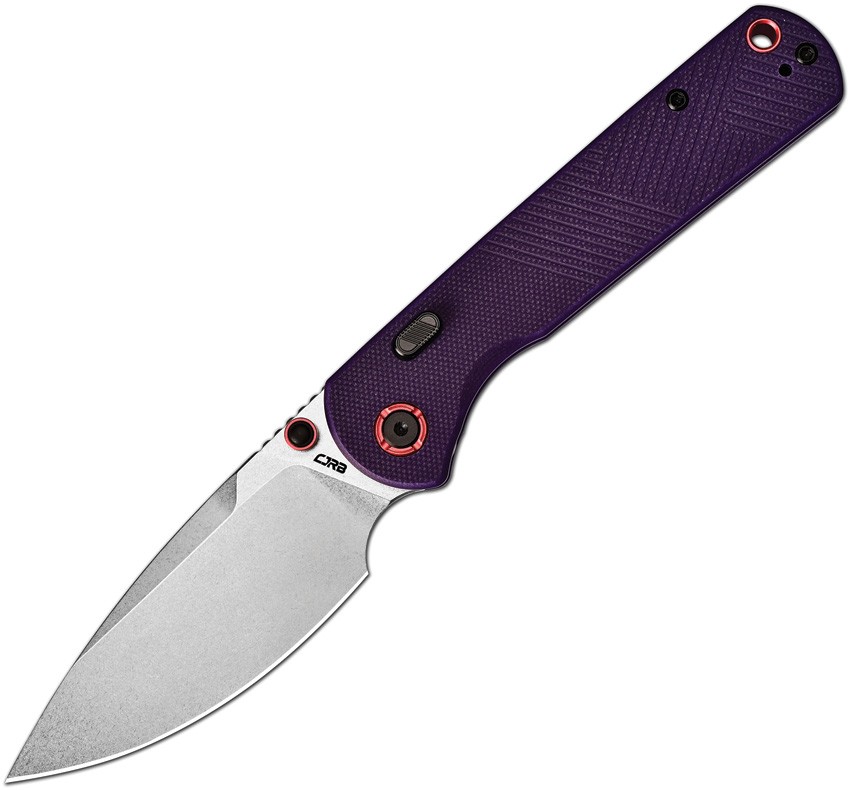 CJRB Latitude Purple G10 Folding AR-RPM9 Drop Pt Pocket Knife 1975PU