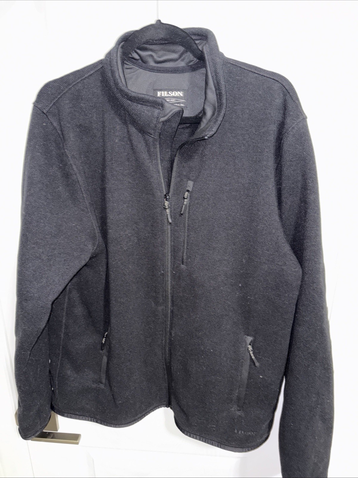 Filson Black Ridgeway Polartec Full Zip Fleece Jacket Outdoors XL Filson Black Ridgeway Polartec Full Zip Fleece Jacket Outdoors XL