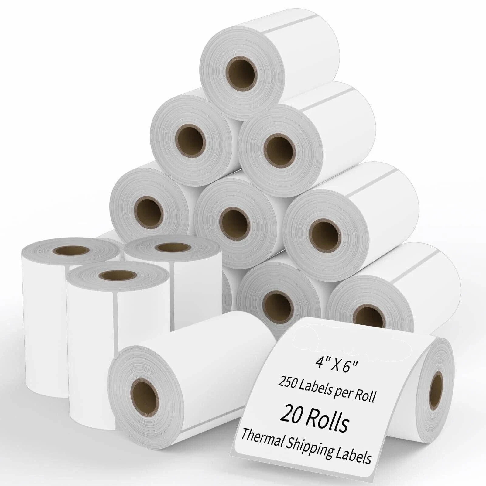 20 Rolls label 4x6 Direct Thermal Shipping 5000 labels Zebra Eltron ZP450 2844 20 Rolls label 4x6 Direct Thermal Shipping 5000 labels Zebra Eltron ZP450 2844