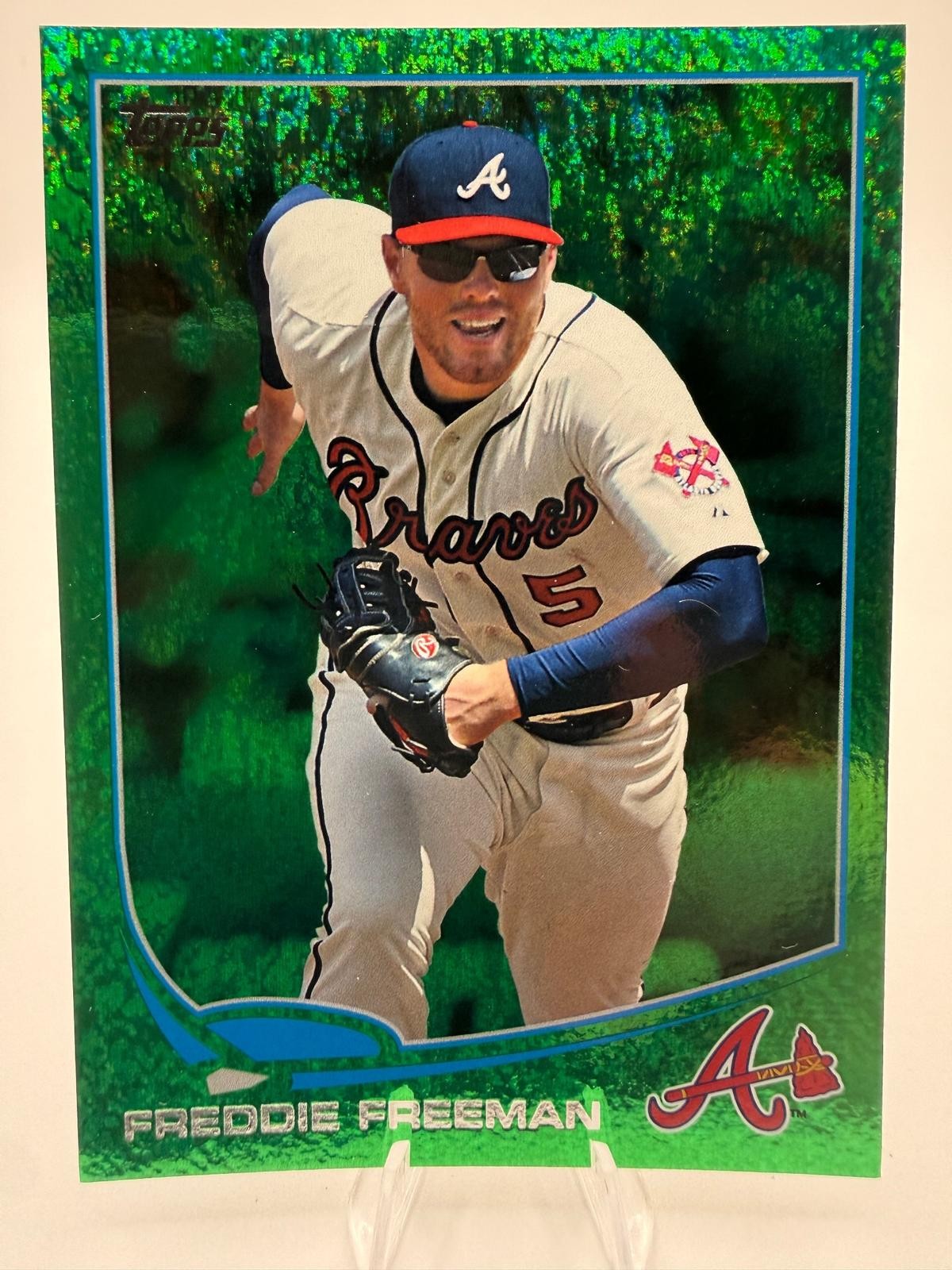2013 Topps #105 Freddie Freeman Emerald Foil 2013 Topps #105 Freddie Freeman Emerald Foil