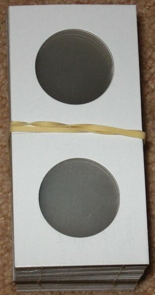 100 Lighthouse 30mm Small Sacagawea Dollar 2x2 Paper Coin Flips 2 x 2 holders