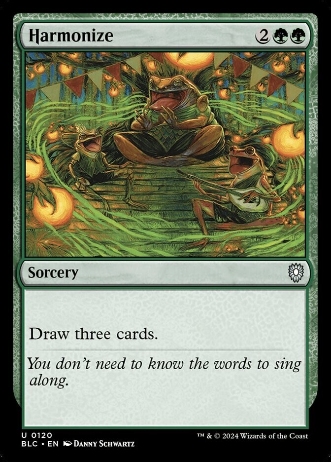Harmonize 0120 Non Foil Uncommon Bloomburrow Commander MTG NM