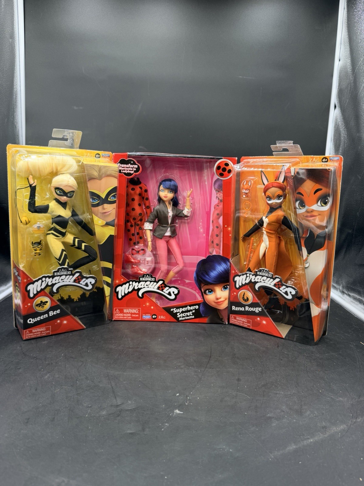 Playmates Zag Heroez Miraculous Lot Of 3 Rena Queen Bee Marinette New In Box Playmates Zag Heroez Miraculous Lot Of 3 Rena Queen Bee Marinette New In Box