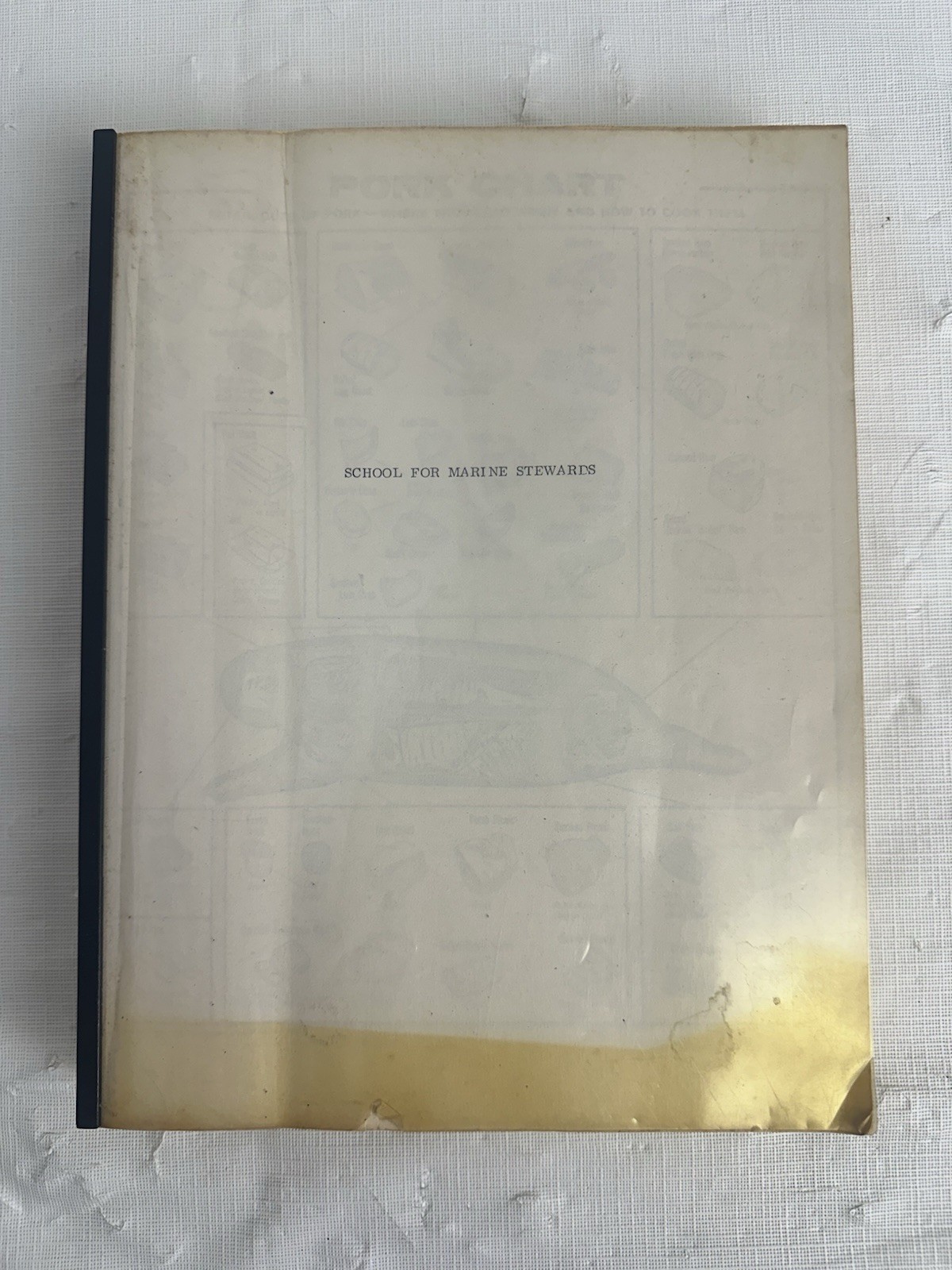 Vintage 1961 Vietnam War Era School Of Marine Stewards Recipe Cook Book Vintage 1961 Vietnam War Era School Of Marine Stewards Recipe Cook Book