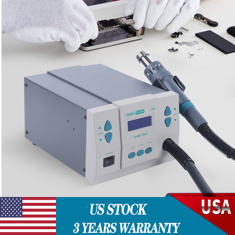 861DW Heat Gun Digital Display Station Hot Air Rework Station Soldering 1000W