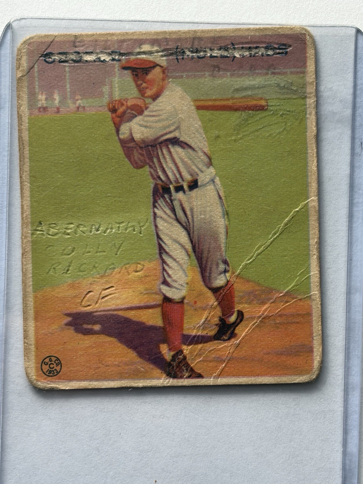 1933 Goudey Big League Chewing Gum - R319 George Haas #219 (RC) 1933 Goudey Big League Chewing Gum - R319 George Haas #219 (RC)