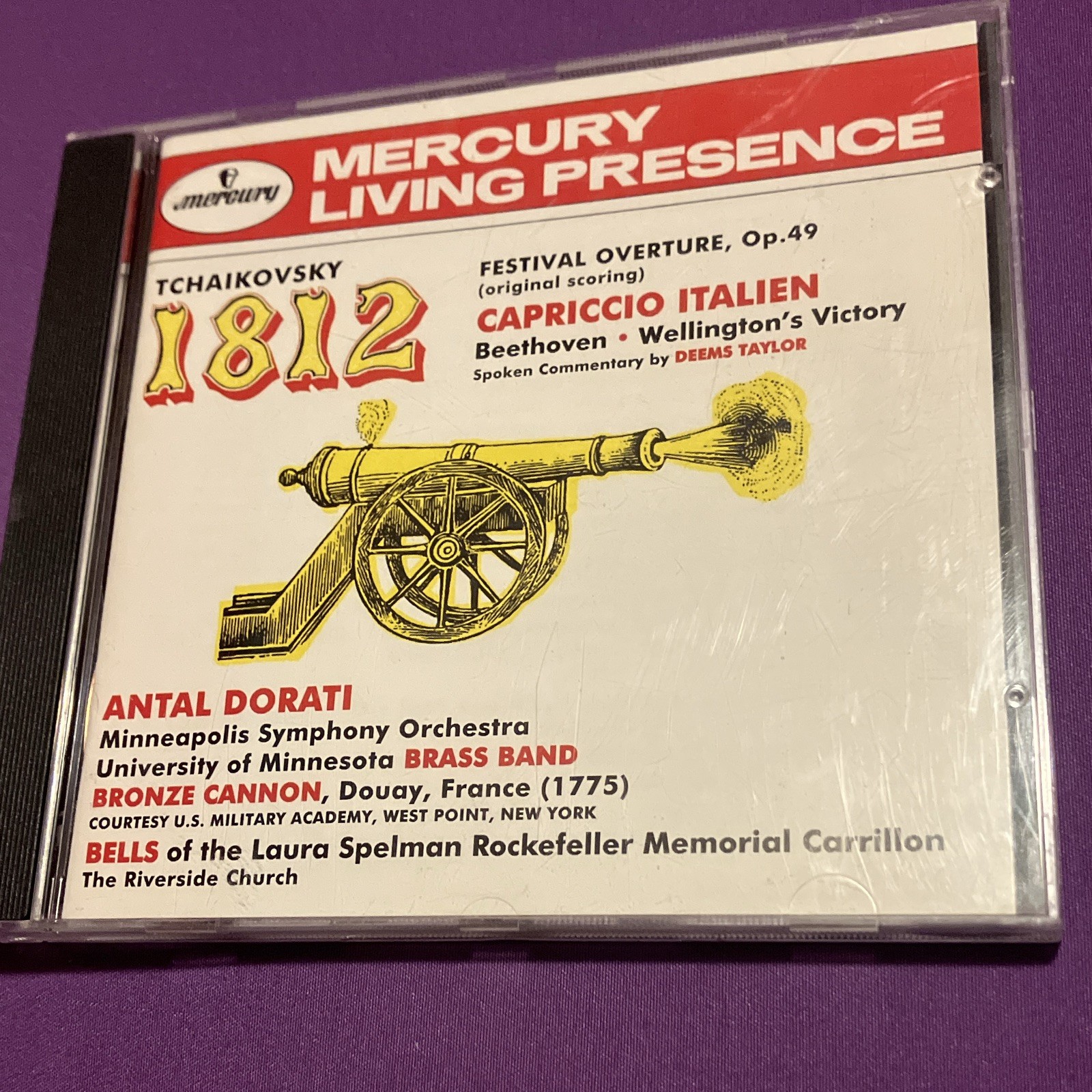 Mercury Living Presence Tchaikovsky 1812/Capriccio/Beethoven Dorati CD 1995 Mercury Living Presence Tchaikovsky 1812/Capriccio/Beethoven Dorati CD 1995