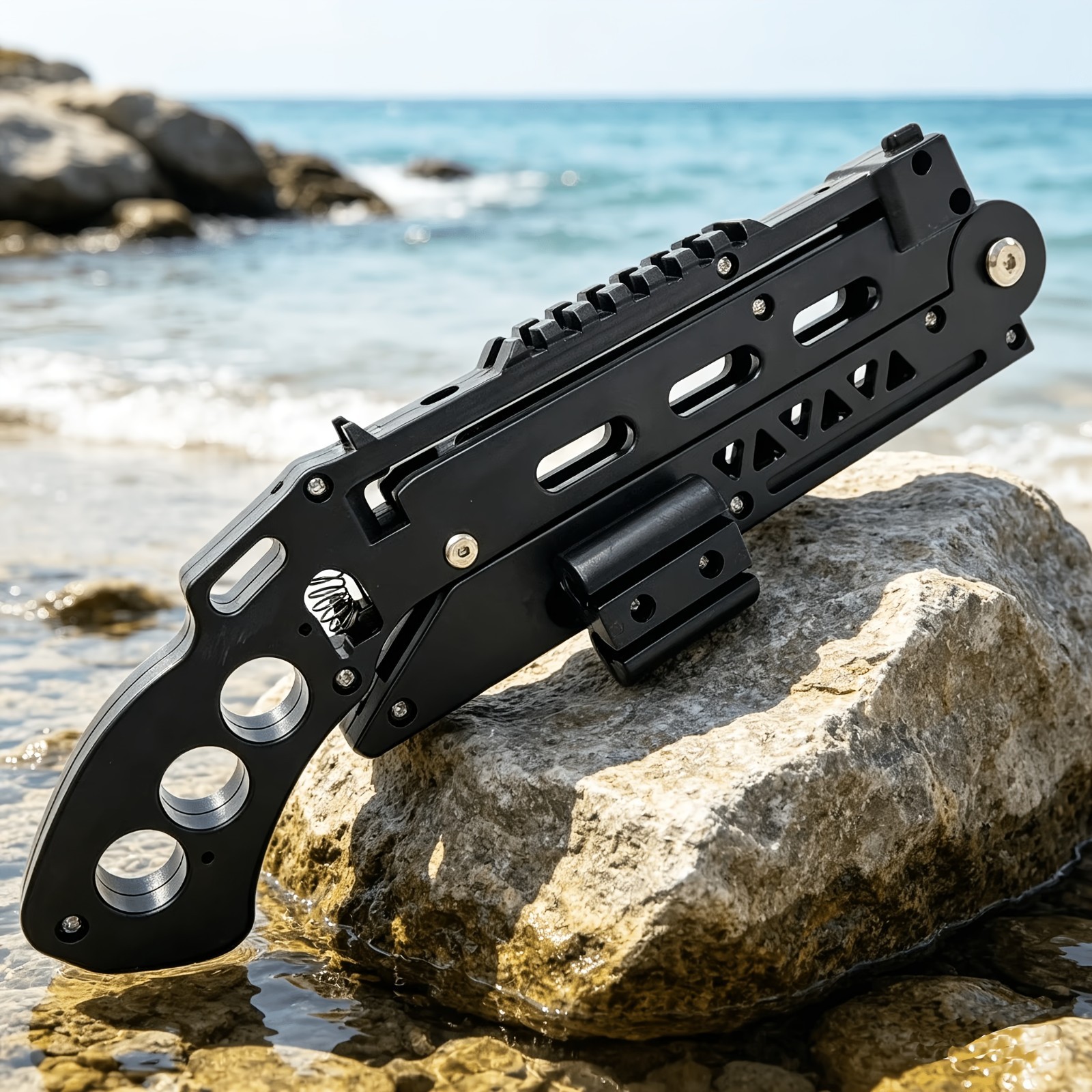 Powerful Foldable Slingshot Kit, Compact Hunting & Survival Tool For Jungle Camp