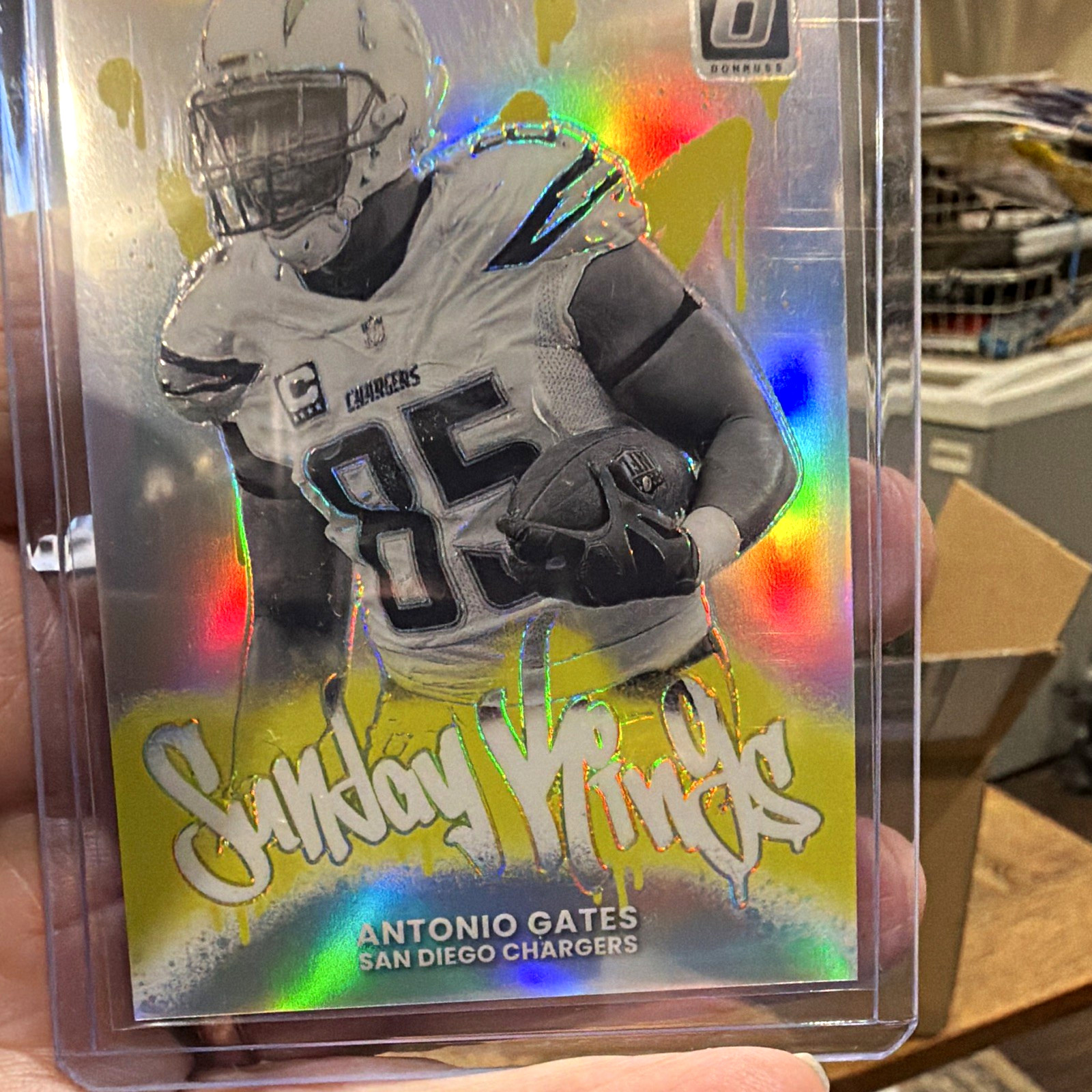 Panini 2025 Donruss Optic Antonio Gates Chargers Sunday Kings Insert #28 Panini 2025 Donruss Optic Antonio Gates Chargers Sunday Kings Insert #28