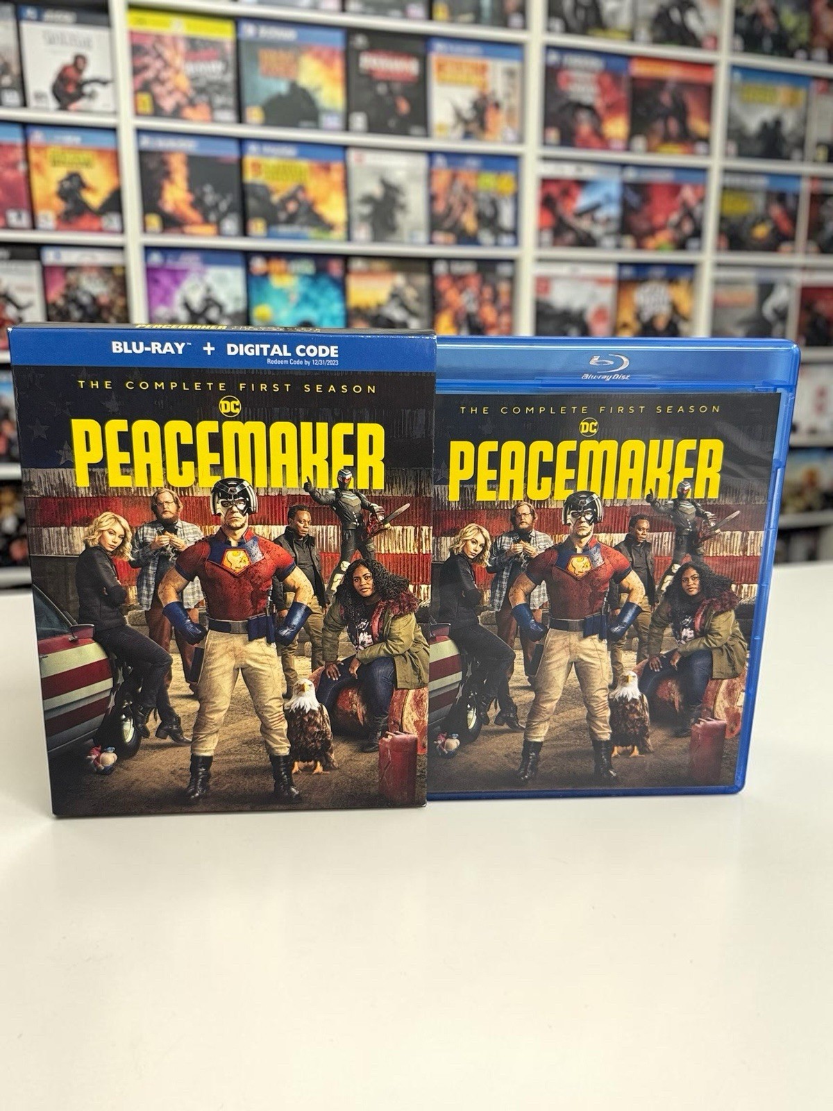 Peacemaker: The Complete First Season (Blu-ray, 2022) John Cena 2 Disc Set Slip Peacemaker: The Complete First Season (Blu-ray, 2022) John Cena 2 Disc Set Slip