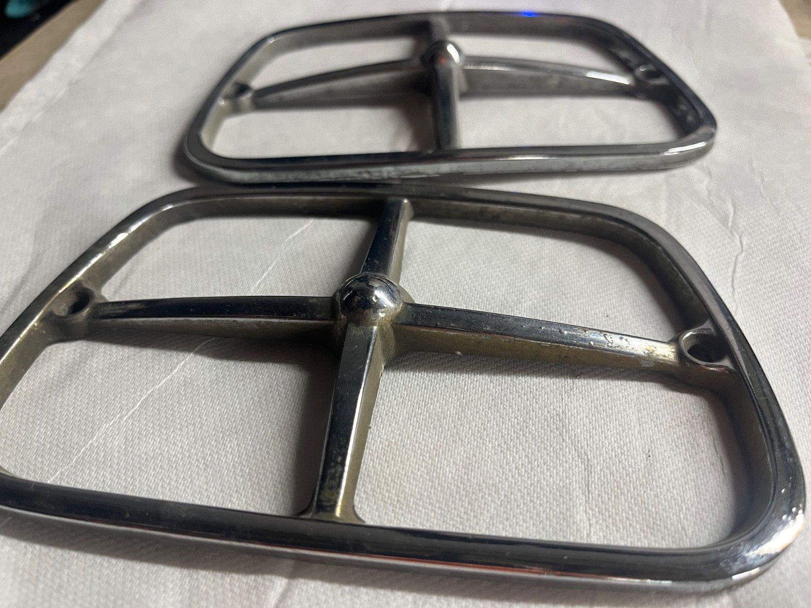 1969-73 Pontiac Firebird Trans Am, SET Turn Signal OEM GM Parking Light BEZELS 