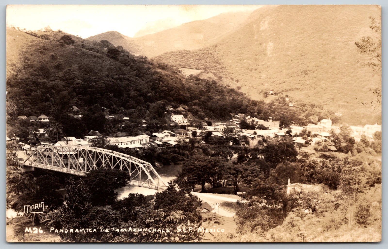 1925-1942 RPPC Panoramic Tamazunchale SLP Mexico Unposted VINTAGE Postcard 9483 1925-1942 RPPC Panoramic Tamazunchale SLP Mexico Unposted VINTAGE Postcard 9483