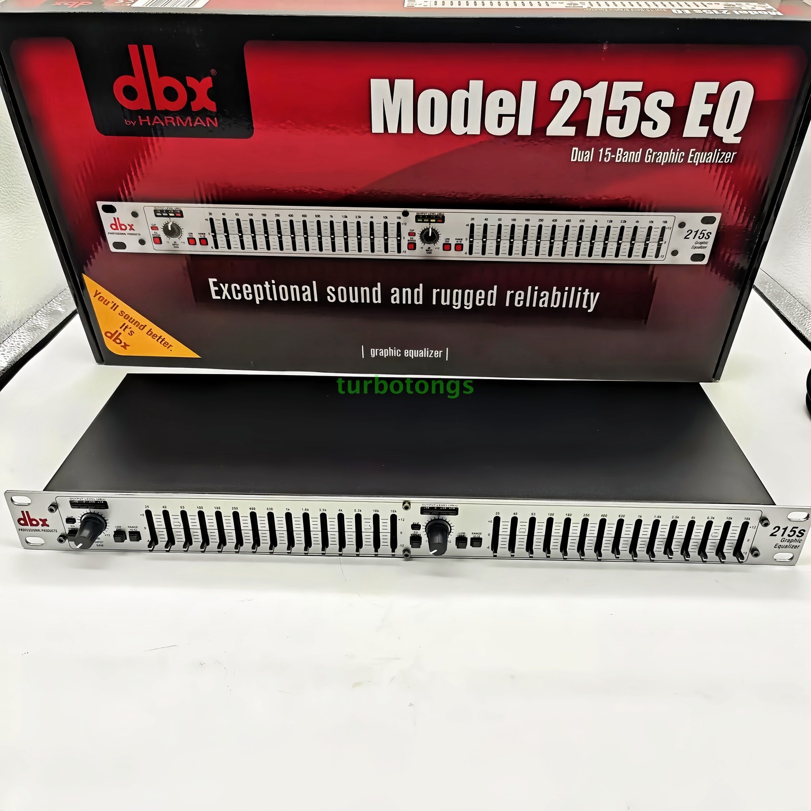 dbx 215S 215 Dual 15-Band Graphic Equalizer Stereo EQ Rack Mount Pro Audio NEW