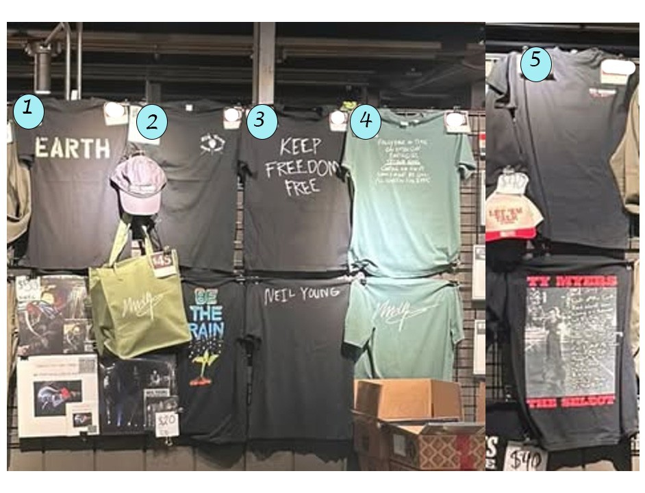 Neil Young Concert Tour Shirt Reprint