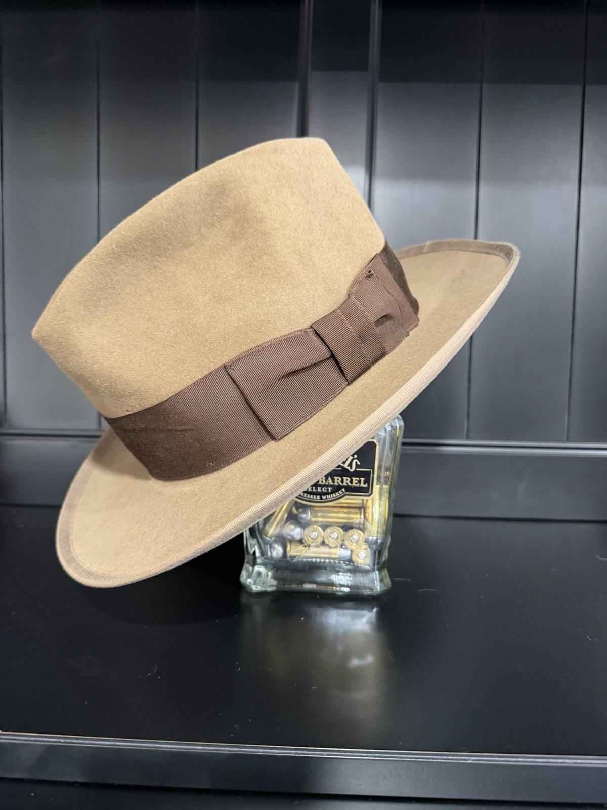 Vintage Stetson The Stetsonian Brown Royal De Luxe Fedora Hat Size 7 1/8-57 READ Vintage Stetson The Stetsonian Brown Royal De Luxe Fedora Hat Size 7 1/8-57 READ
