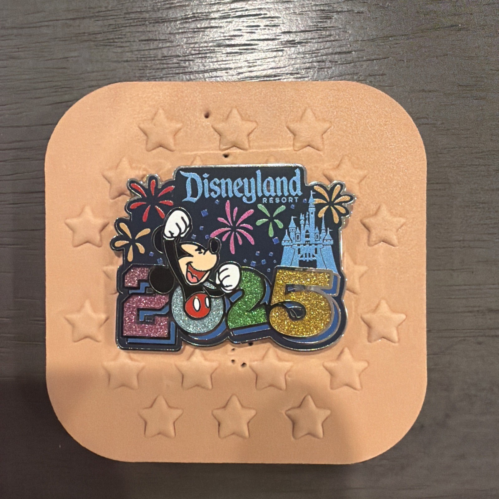 2025 Disney Parks Disneyland Resort Mickey Mouse Fireworks Dated Year Pin 