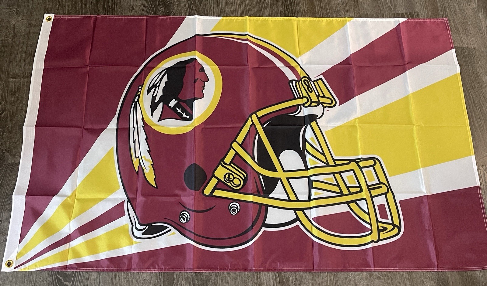 New WASHINGTON REDSKINS Double SIDED 3\' x 5\' FLAG Indoor Outdoor NFL Commanders