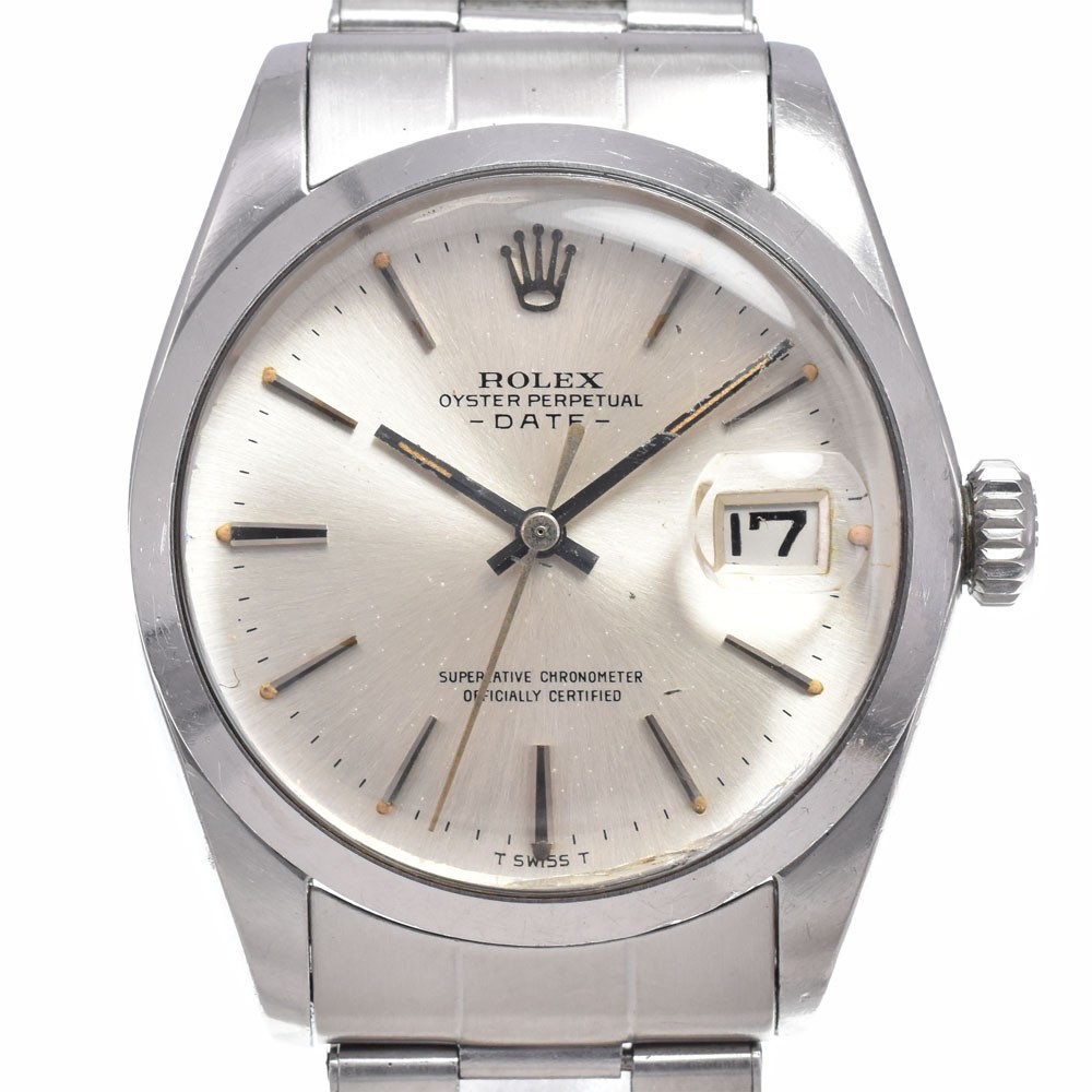 ROLEX Oyster perpetual date 1500 vintage Cal.1560 Automatic Men's Watch B#149408