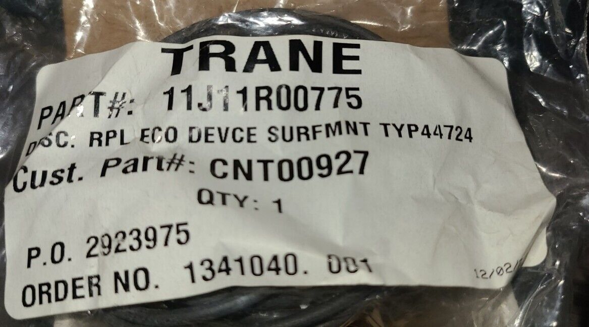 NEW SERVICEFIRST TRANE CNT00927 TEMP CONTROL CUT-OFF FACTORY SPECIFIED PART