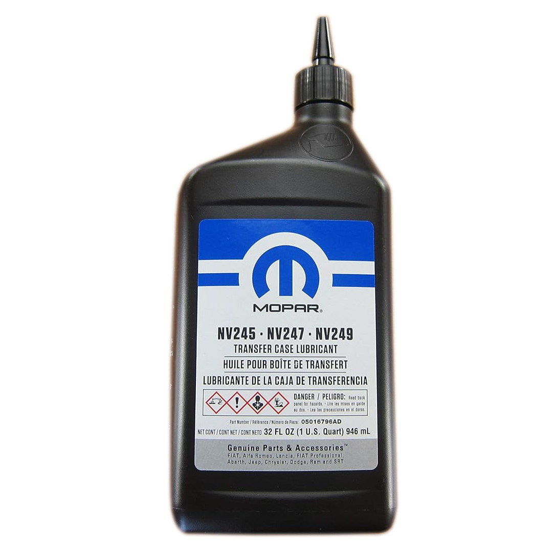 Mopar 5016796AD Transfer Case Lube Lubricant NV245 NV247 NV249- 1 Quart Mopar 5016796AD Transfer Case Lube Lubricant NV245 NV247 NV249- 1 Quart