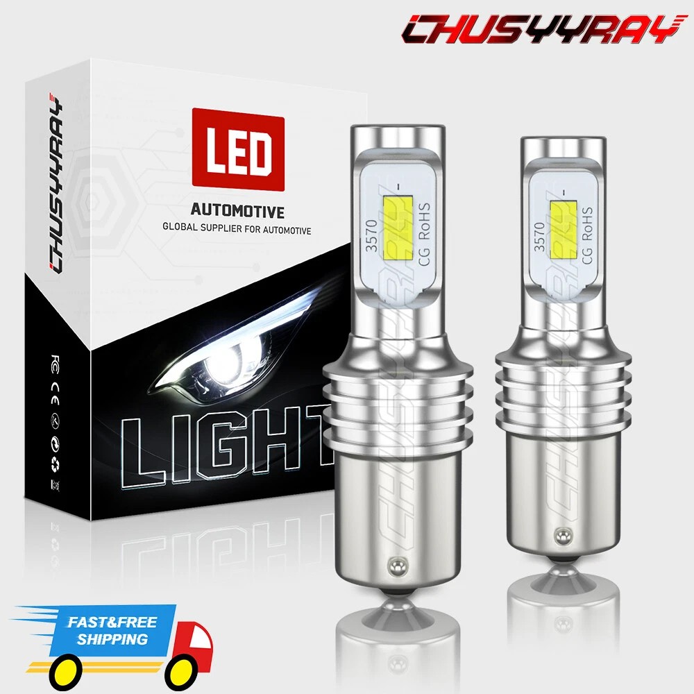 2pcs 1156 1141 Super Bright White RV Trailer LED Interior Light Bulbs