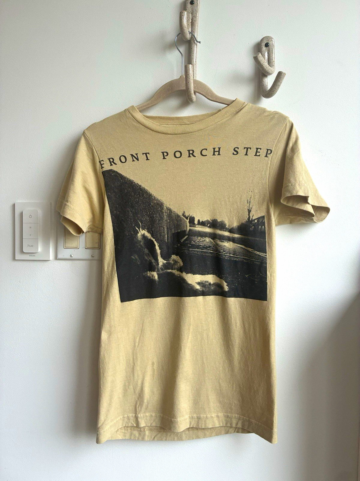 Front Porch Step Band T-Shirt Adult XS Unisex Tan Tultex Graphic Tee