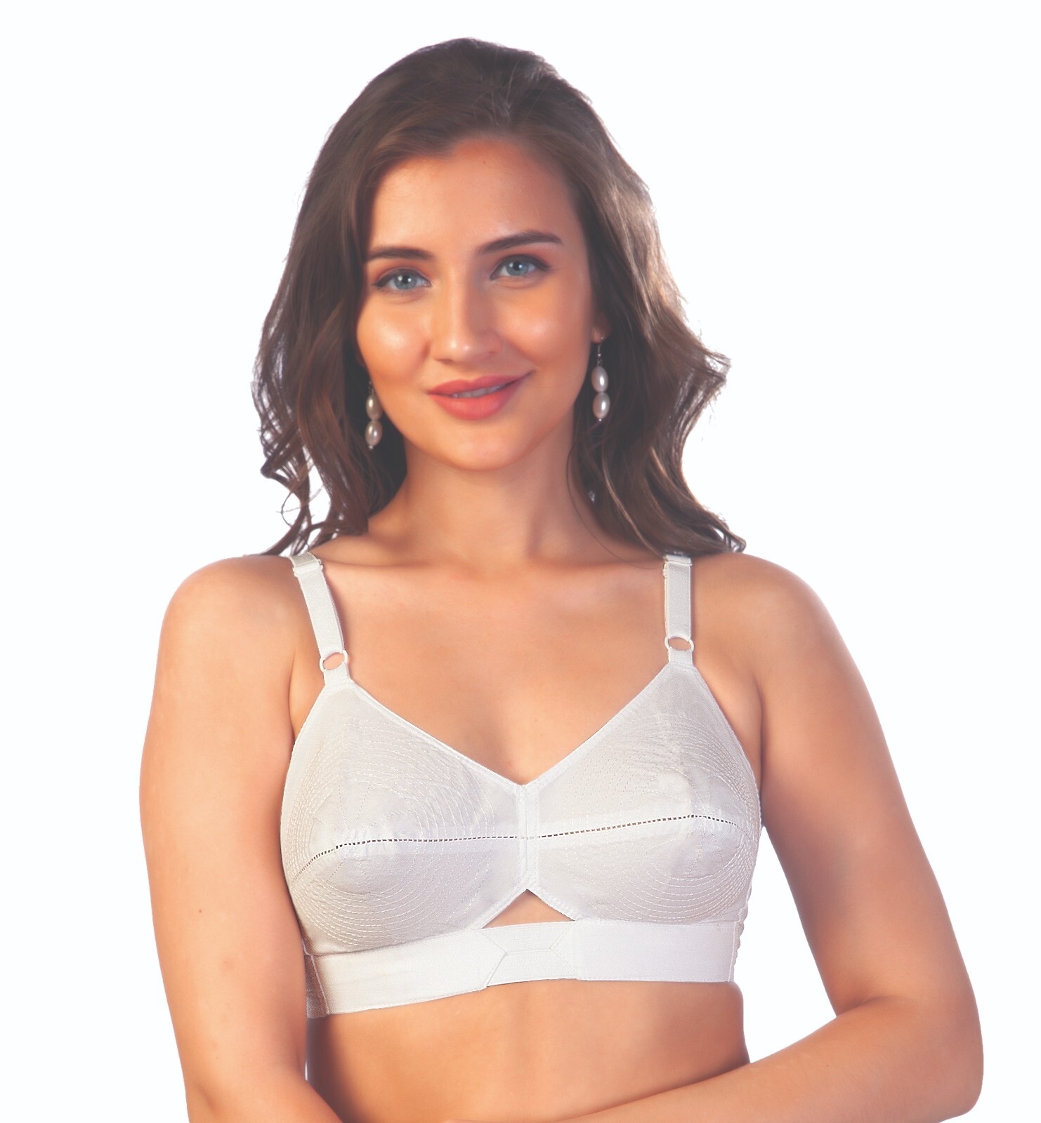 Padded Bullet Bra Organic Cotton - Vintage Retro Bra (Plus Size Available) White Padded Bullet Bra Organic Cotton - Vintage Retro Bra (Plus Size Available) White