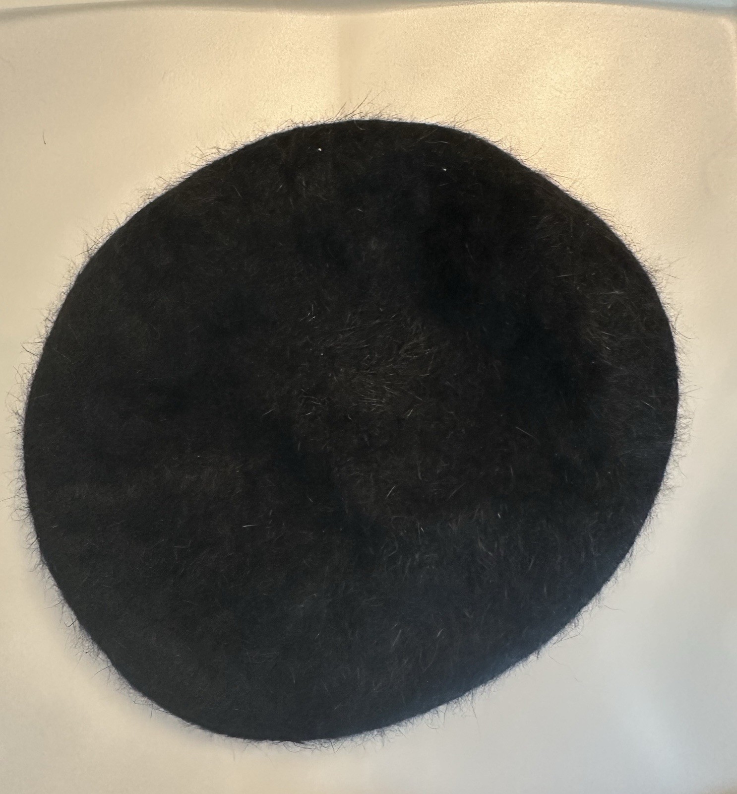 True Vintage Mid-century 1960s Le Parisien Beret Angora Rabbit Hair Wool MOD MCM
