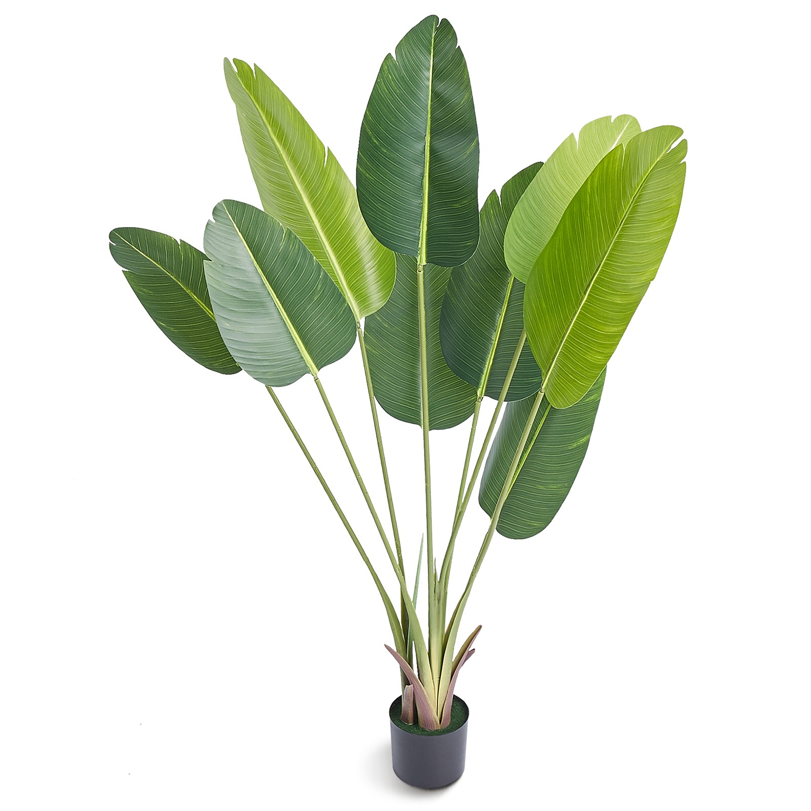 Uimoso 5 FT Artificial Birds of Paradise Tree - Realistic Green Faux Plant Uimoso 5 FT Artificial Birds of Paradise Tree - Realistic Green Faux Plant