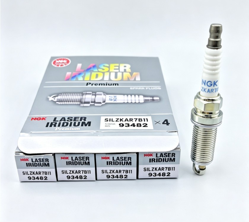 NGK 93482 SILZKAR7B11 Laser Iridium Spark Plugs 4-Pack Genuine For Subaru