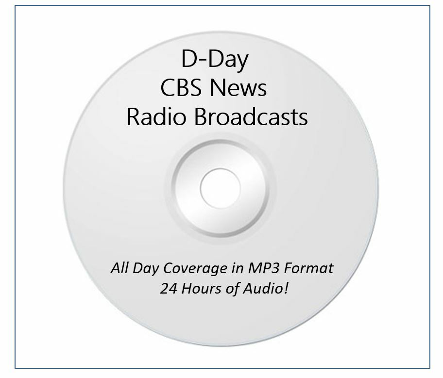 D-Day Invasion Radio News Broadcasts, 24hrs on CD MP3 Audio,World War 2 Normandy