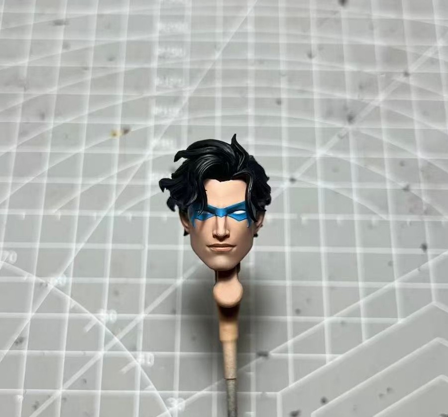 1/12 Painted Comics Custom Nightwing Head Sculpt Fit Mcfarlane Action Figure