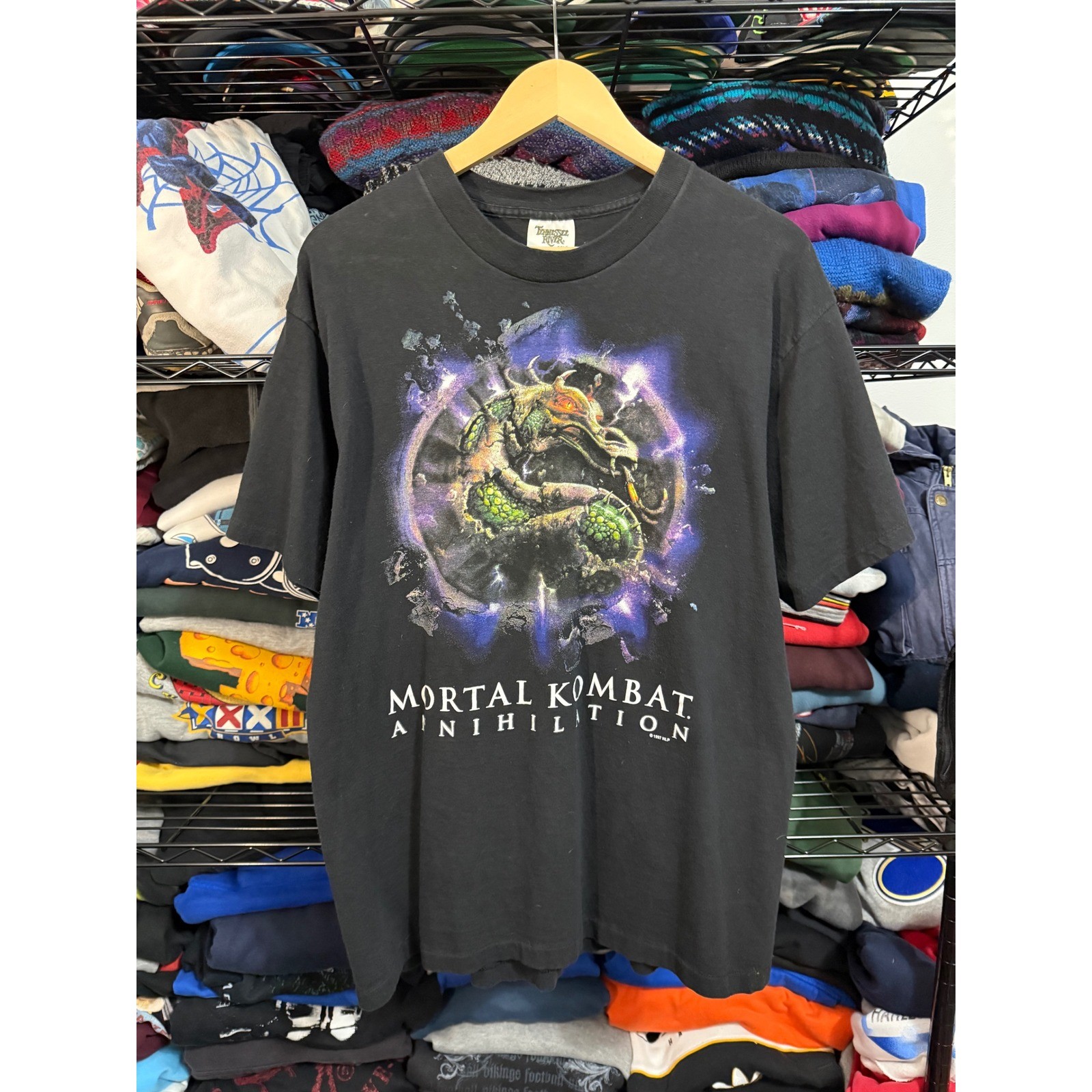 Vintage 1997 Mortal Kombat Annihilation Movie Promo T-Shirt XL Tennessee River Vintage 1997 Mortal Kombat Annihilation Movie Promo T-Shirt XL Tennessee River