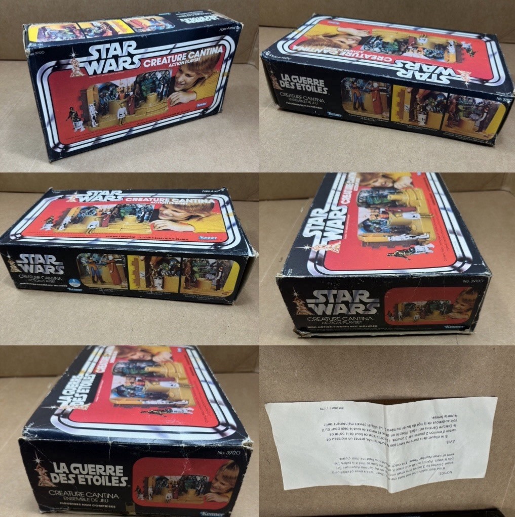 Vintage 1978 Kenner Star Wars Creature Cantina Action Playset BOX ONLY foreign Vintage 1978 Kenner Star Wars Creature Cantina Action Playset BOX ONLY foreign