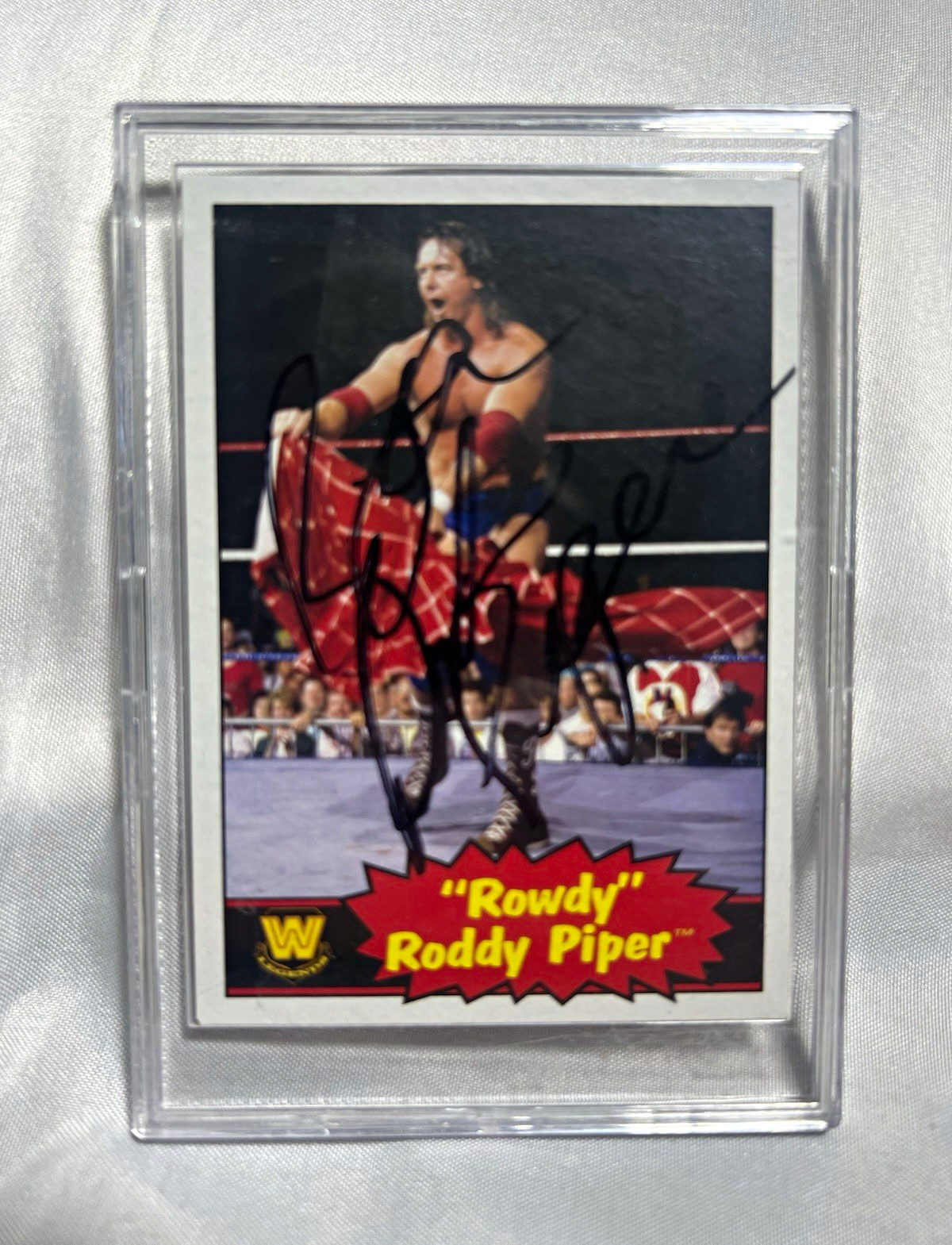 Rowdy Roddy Piper WWE Heritage Autographed Card – In Person Auto – Ungraded Rowdy Roddy Piper WWE Heritage Autographed Card – In Person Auto – Ungraded