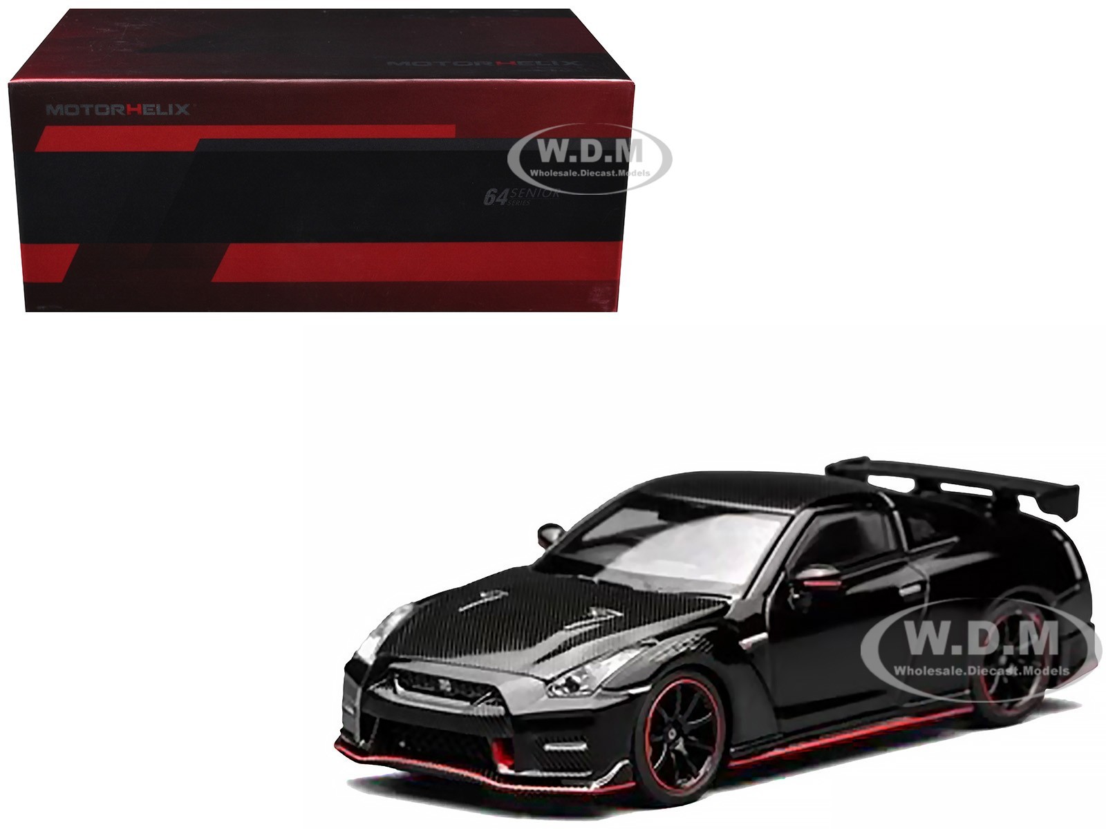 2022 NISSAN GT-R NISMO R35 RHD METEOR FLAKE BLACK 1/64 CAR BY MOTORHELIX M63524 2022 NISSAN GT-R NISMO R35 RHD METEOR FLAKE BLACK 1/64 CAR BY MOTORHELIX M63524