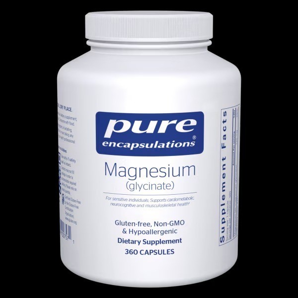 Pure Encapsulations Magnesium (glycinate) 120mg - 360 Capsules Exp: 2028+