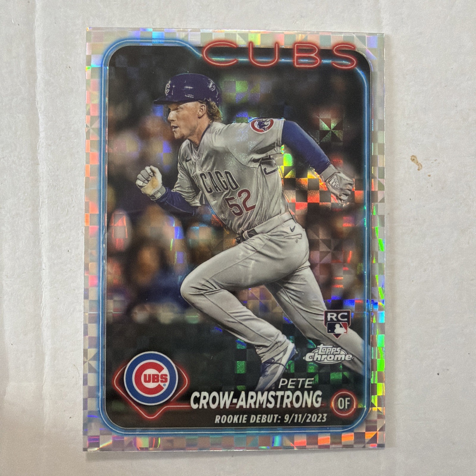 2024 Topps Chrome Update Series -Rookie Debut Pete Crow-Armstrong X-tractor Cubs 2024 Topps Chrome Update Series -Rookie Debut Pete Crow-Armstrong X-tractor Cubs