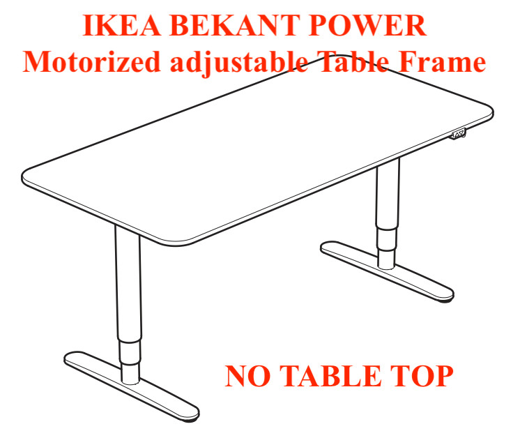IKEA BEKANT POWER Motorized Underframe for Desk 802.632.24 –NEW - NO TABLE TOP