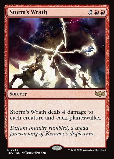 Storm\'s Wrath 236 R Normal TDC MTG NM