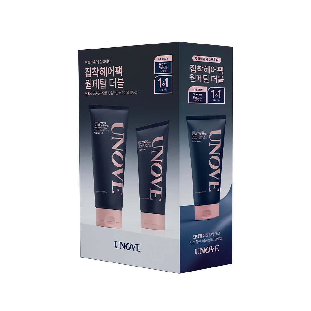 UNOVE Deep Damage Repair Hair Mask 320ml Duo Set