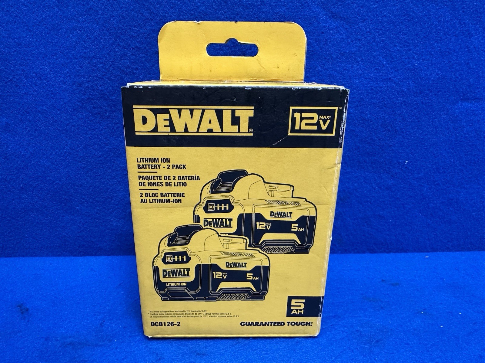 DEWALT DCB126-2 5AH Lithium-Ion Batteries (12V MAX 2 PACK)